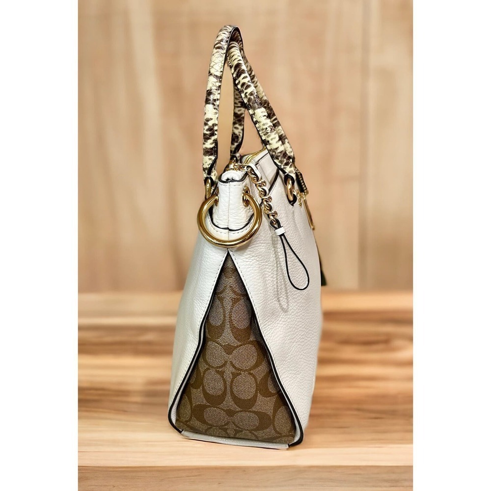 Coach F76642 Pebbled Leather Mia Satchel Bag - Picture 3 of 12